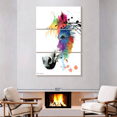 Portrait de cheval Brampt abstrait