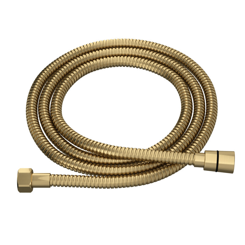 Rohl 59" Metal Shower Hose, Antique Gold