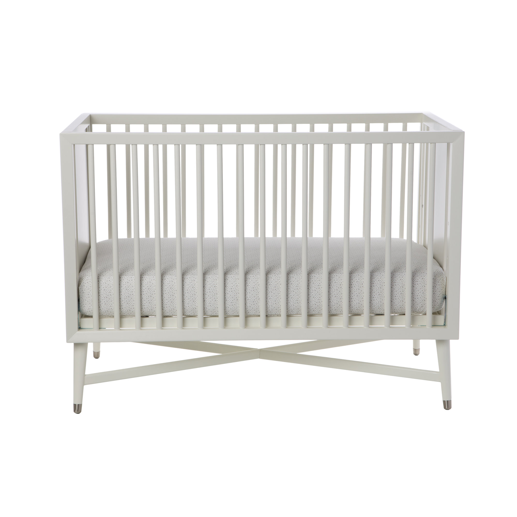 3 -in-1 Convertible Crib, French White
