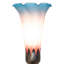 11" High Blue Tiffany Pond Lily Maidens Mini Lamp-1779648895