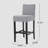 30-Inch Fabric Barstool With Solid Wood Frame