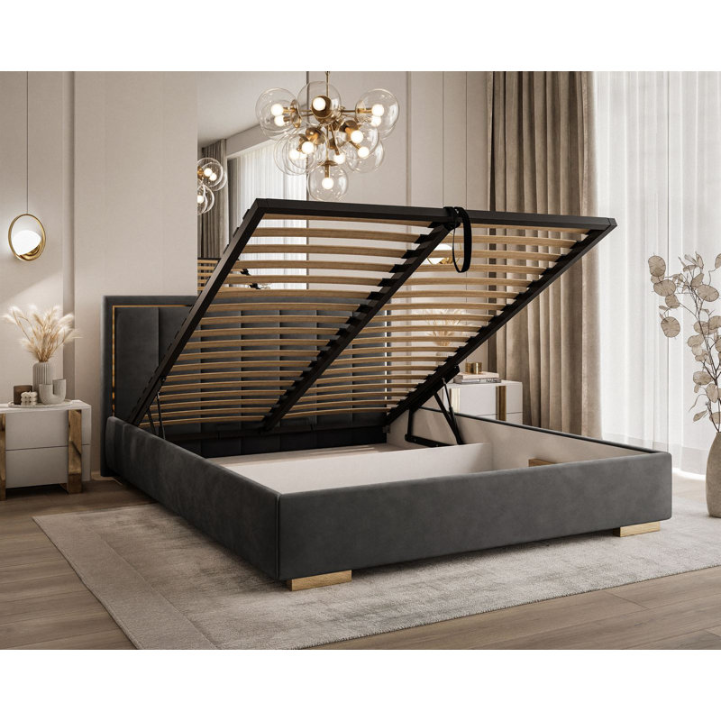 AURELIA Bed with Storage and Bed Frame, Jasmine 96