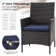 Alyah Dining Table With 4 PE Rattan Chairs For 4-person Dining Set
