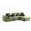 Cube compressé - 33001, entièrement modulaire avec forme personnalisable, sans assemblage, conception compacte, tissu en velours côtelé doux, 4 sièges pour le salon, conceptions variées, structure, revêtement, espace principal-2007554672