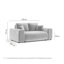 Two-seater square arms loveseat sofa-1391742293
