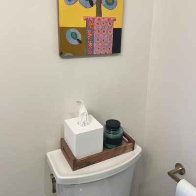Couvercle de boîte à mouchoirs carré blanc mat, distributeur décoratif pour meuble-lavabo de voiture de bureau à domicile