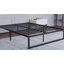 Base de lit plateforme en métal 14 po avec supports à lattes en acier et fonctionnalité de verrouillage rapide Morgan-908946963