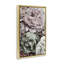 Detailed Stacked Roses Grey Framed Floater Canvas Wall Art, design by Annabelle Hall-321552303-321258943
