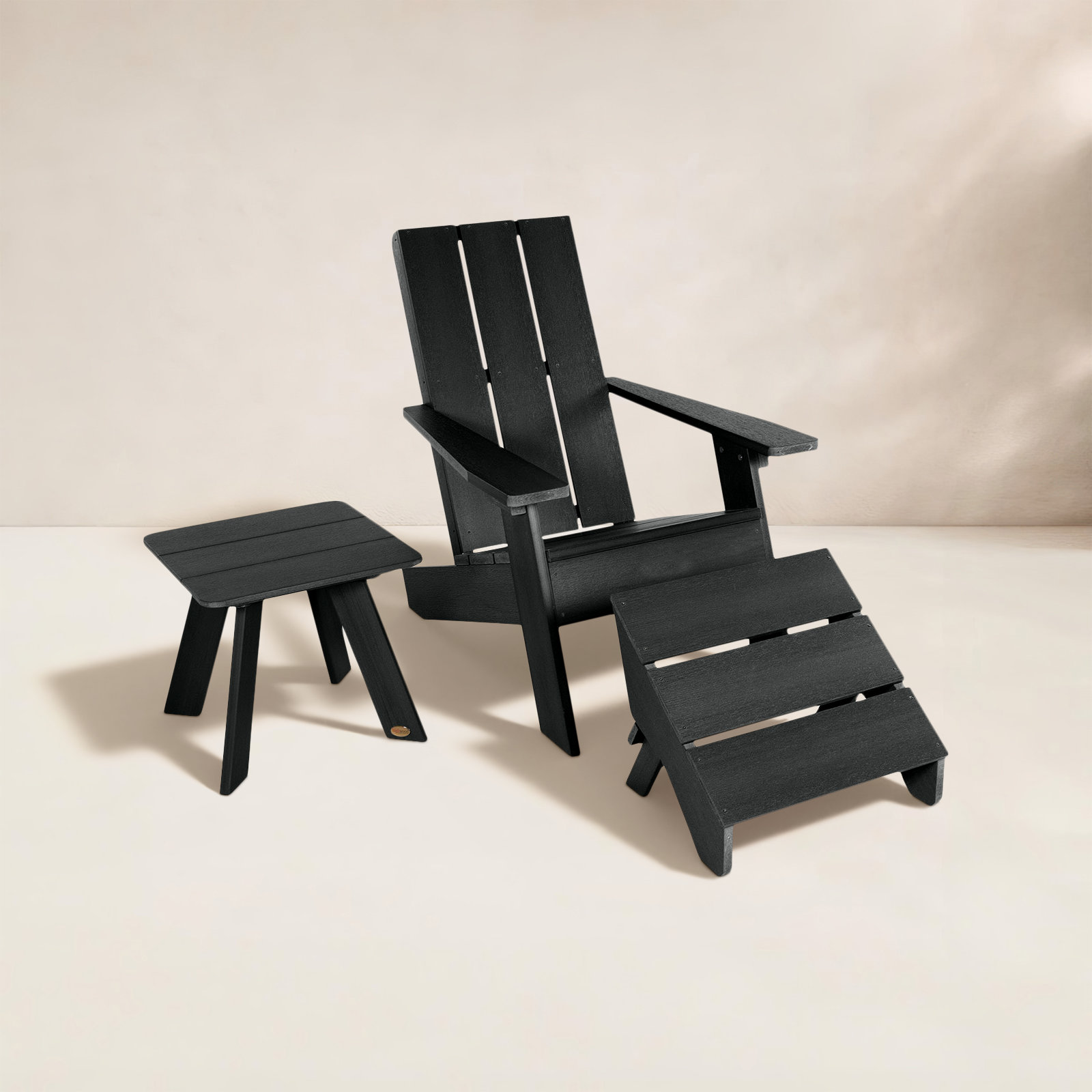 Byrnes Adirondack Chair, Black