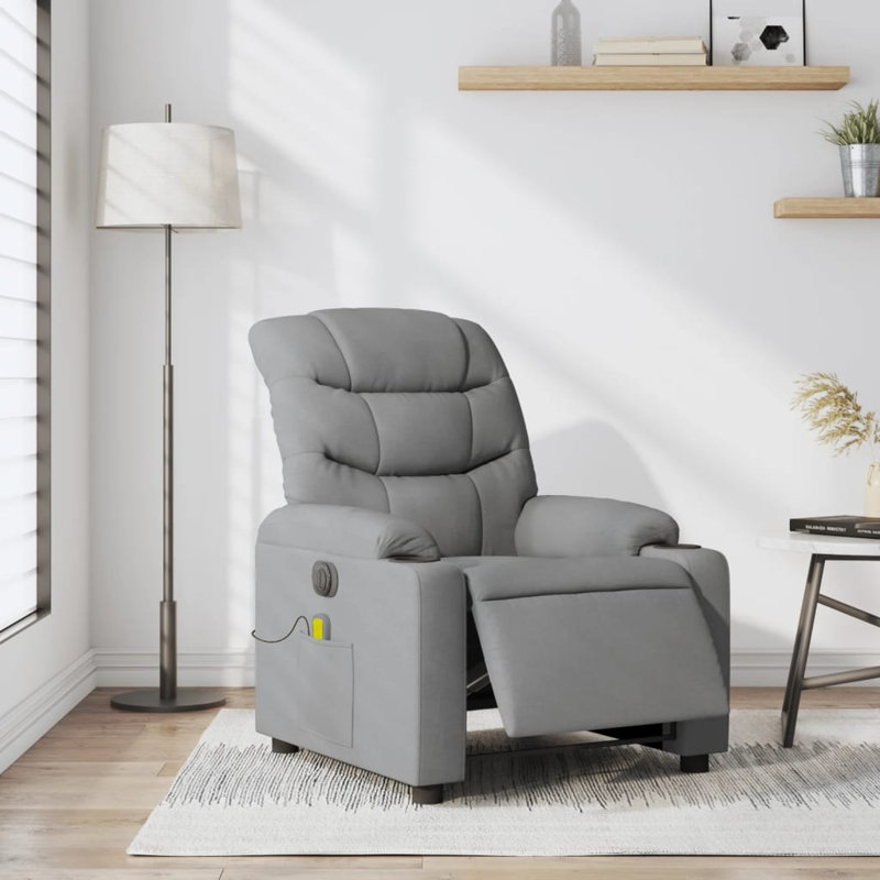 Fauteuil de massage, Polyester gris clair