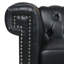 83,01 po de largeur pour 3 personnes, revêtement en cuir PU, coussins amovibles, mousse, décoration moderne large avec 3 sièges, cuir souple, assise confortable détachable, pieds de conception classique-1088201034