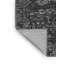 Tapis oriental en chenille / polyester tissé à la machine en gris / noir Lyndzie-583072870
