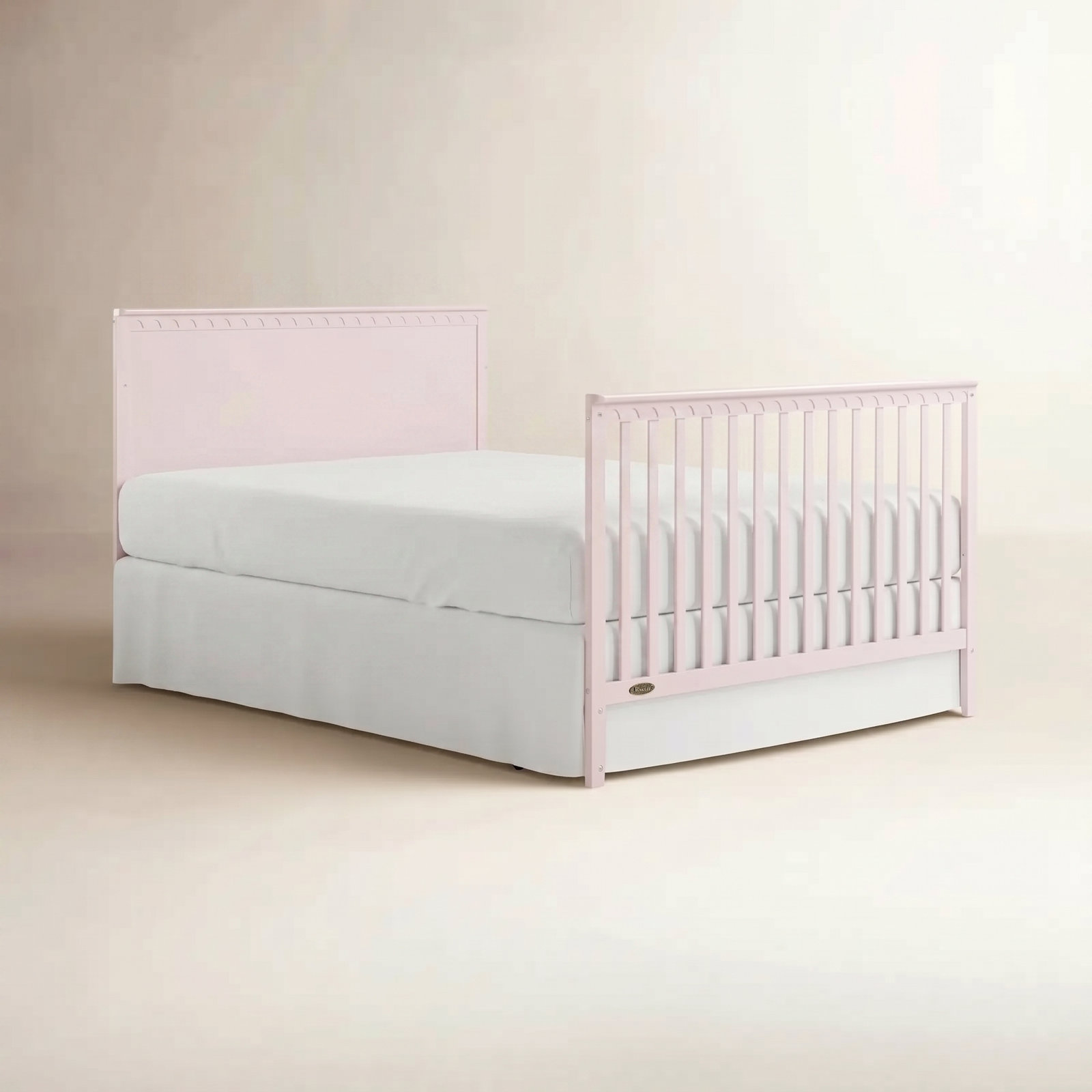 Sasha 5-in-1 Convertible Crib, Blush