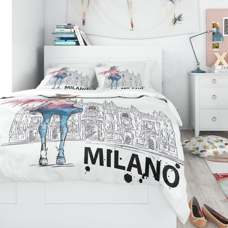 Eclectic Polyester No Abstract Duvet Cover, King Duvet Cover + 2 Shams