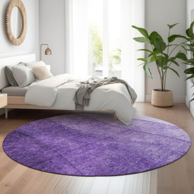 Premium Machine Washable Cerrito Purple Rug