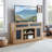 Embossed Pattern TV Stand, TV and Media Console with Open and Closed Storage Space and sliding door-1777191508