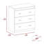 Commode H 33 po, trois tiroirs, poignées en métal-1134237726