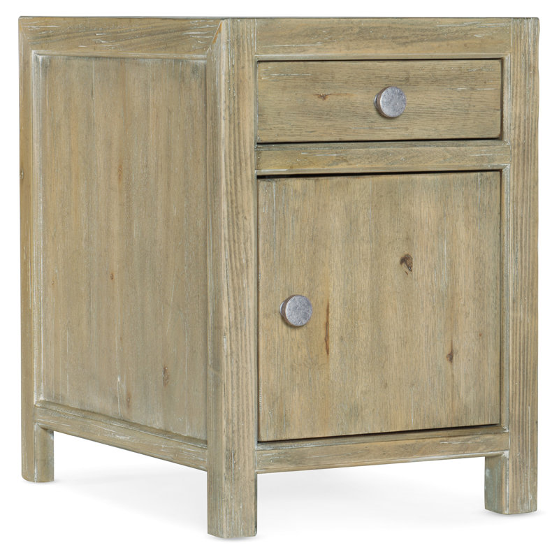 Surfrider End Table with Storage, Natural