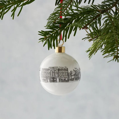 6cm Bone China Bauble
