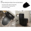 Toilette allongée 1 pièce à double chasse 1,1 / 1,6 GPF avec siège noir mat inclus