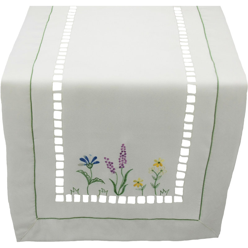 Chemin de table Cutwork, L 36 po x l 16 po