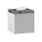 Square Ceramic Tissue Box Cover with White Gloss Finish for Standard Boxes