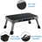 1-Step 330Lbs Capacity Folding Metal Step Stool, Portable Step Ladder, Non-Slip, Sturdy