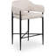 Tabouret de comptoir en tissu Sylas-1433604250