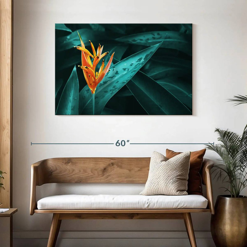 Orange Heliconia, H 30 po x l 45 po