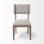 Chaise d'appoint rembourrée en bois massif Maine-554344291