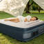 Matelas gonflable gris et blanc avec matelas gonflable à pompe intégrée-925398217