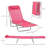 Outsunny Folding Chaise Lounge Chair, Pool Sun Tanning Chair, Outdoor Lounge Chair With Reclining Back, Breathable Mesh Seat, Headrest For Beach, Yard, Patio-1814549693-1814549695-1814549682