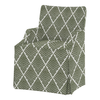 Lia 19'' H Upholstered Maple Armchair