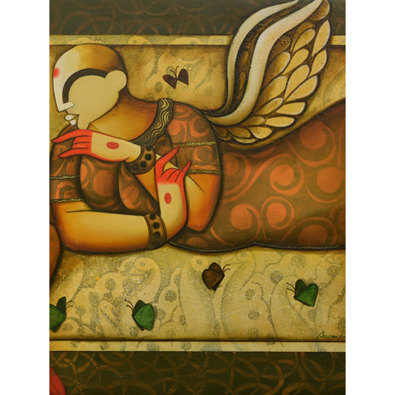 Celestial Conversation | Acrylic On Canvas | By Anupam Pal
