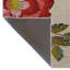 Tapis décoratif moderne beige à motif de roses rouges et de feuilles-1311292967
