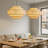 3-Light Dimmable Drum Chandelier with Adjustable Length
