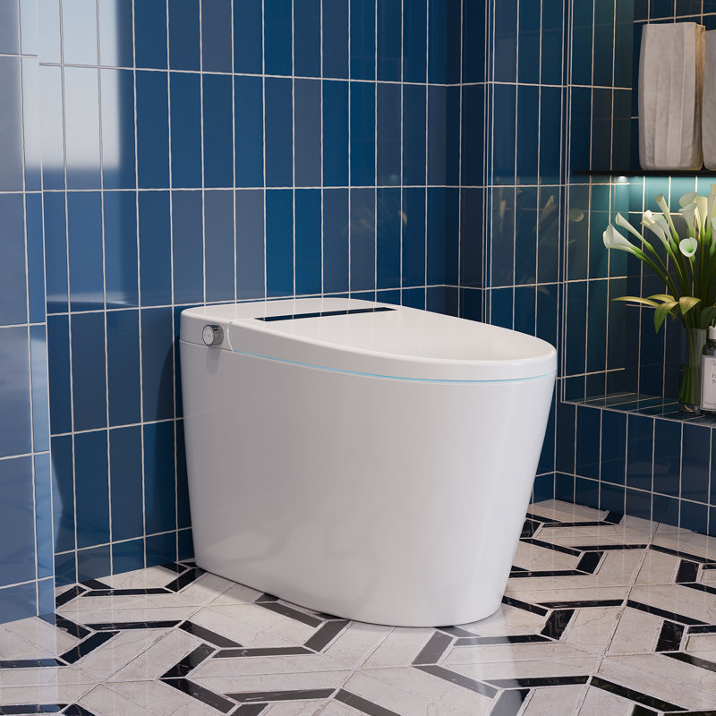 DEERVALLEY Smart Bidet Toilet with Auto Open/Flush, Warm Water, Air Dryer - DV-1S0159-V3
