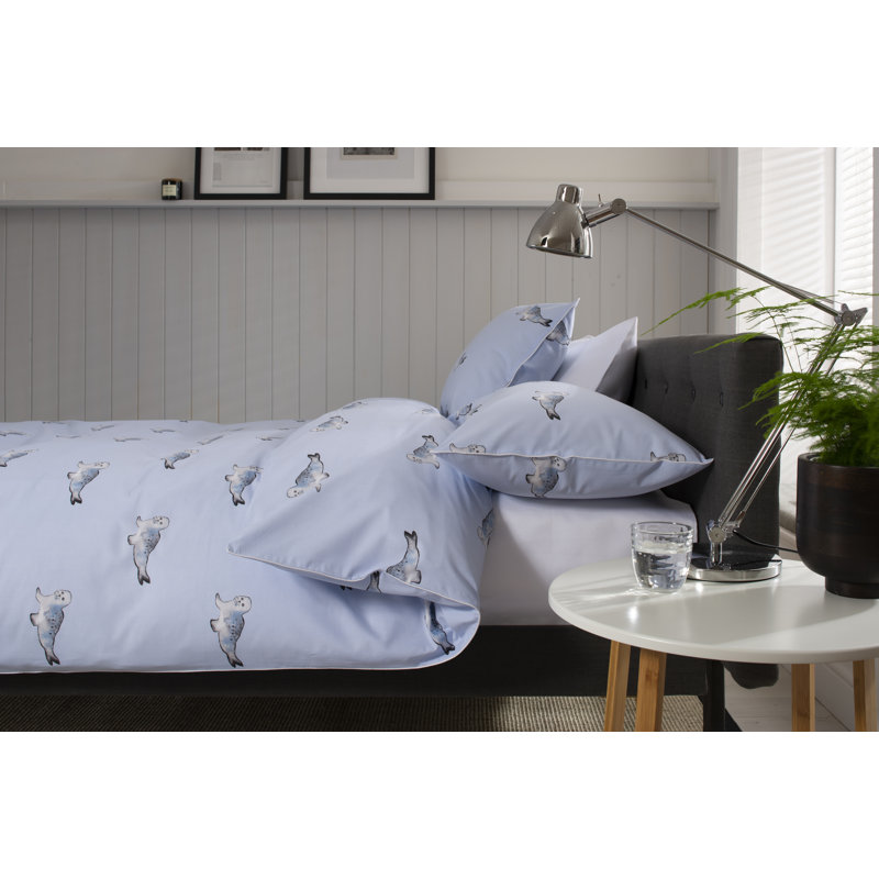 Seal Duvet Cover Set, Super King - 2 Standard Pillowcases