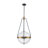 4-Light Dimmable Dimpled Glass Pendant