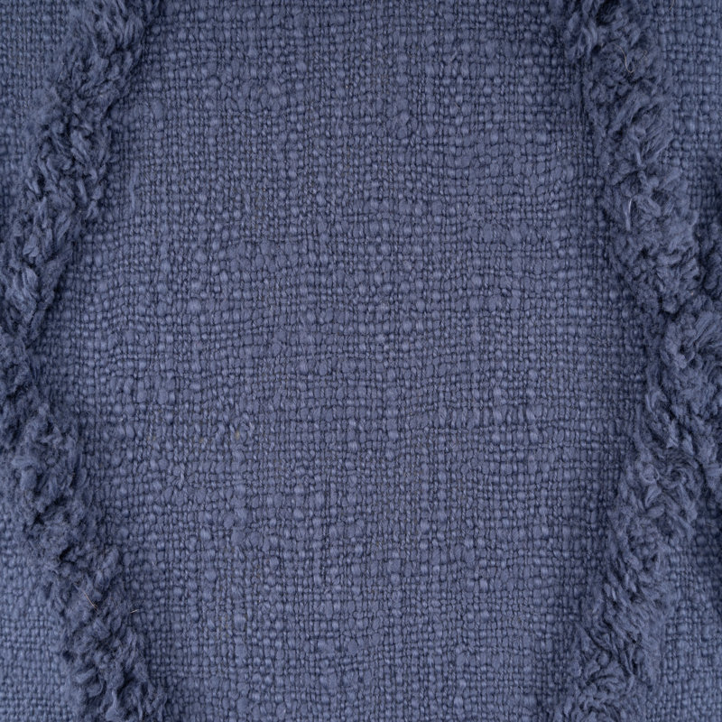 Housse de coussin 100% coton, Bleu denim, 18 po x 18 po