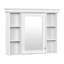 Armoire de rangement murale bleue avec porte miroir-556090885-556090884