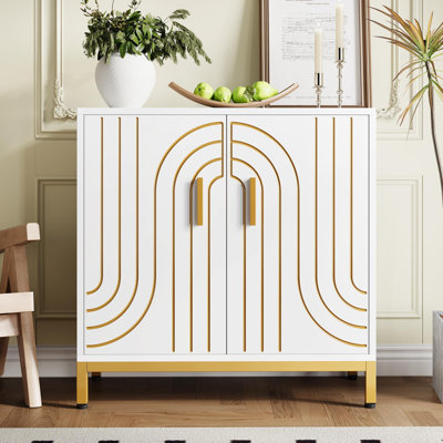 Buffet d'appoint en bois avec rangement Accent