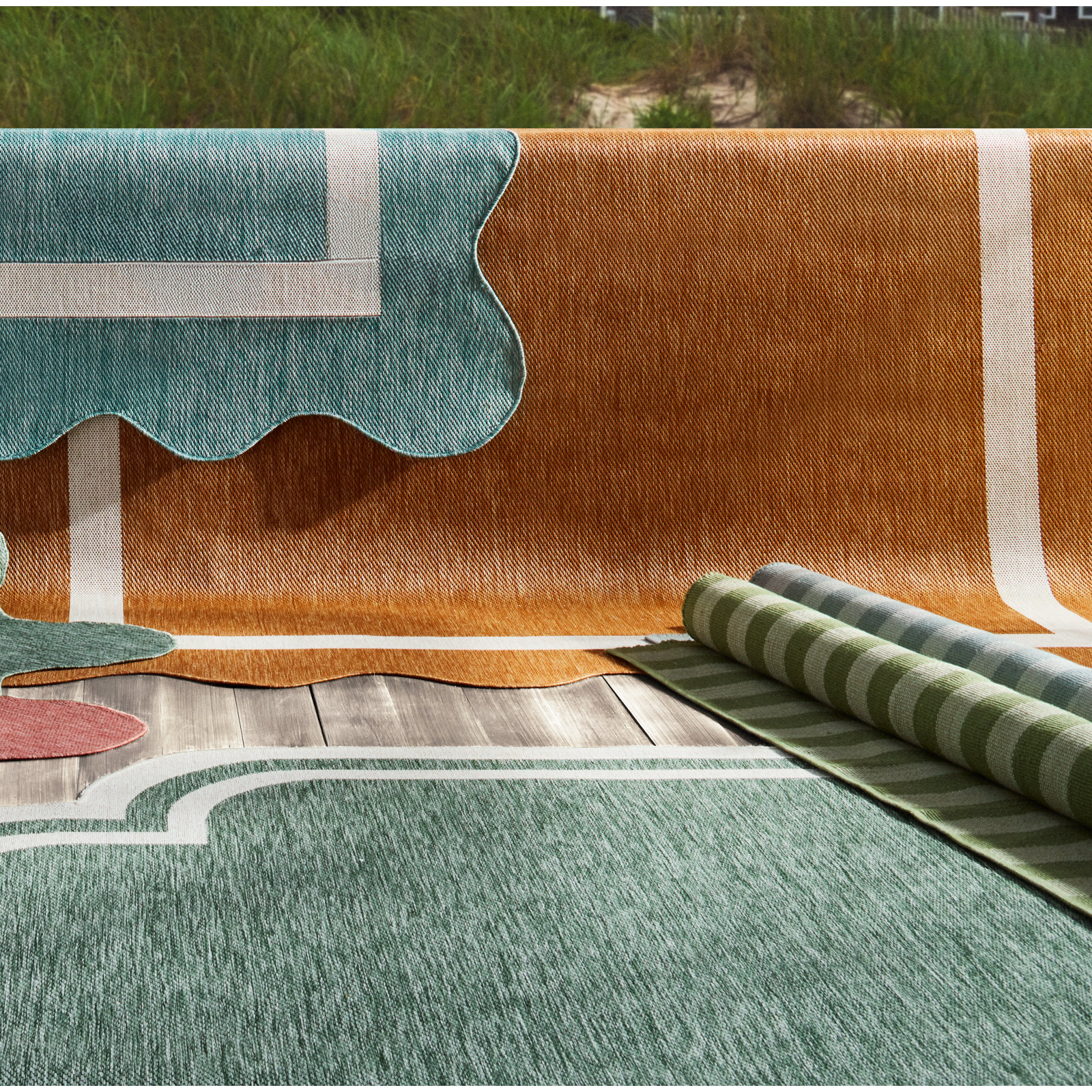 Skiles Geometric Outdoor Rug, Rectangle 9'2.2" x 12'0.1"