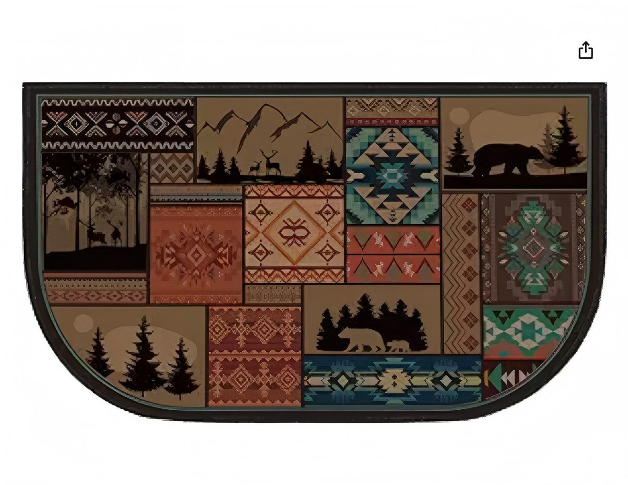 Loon Peak® Fireplace Hearth Rug Fireplace Mats Cabin Southwestern ...