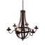 Lustre en métal 6 lumières