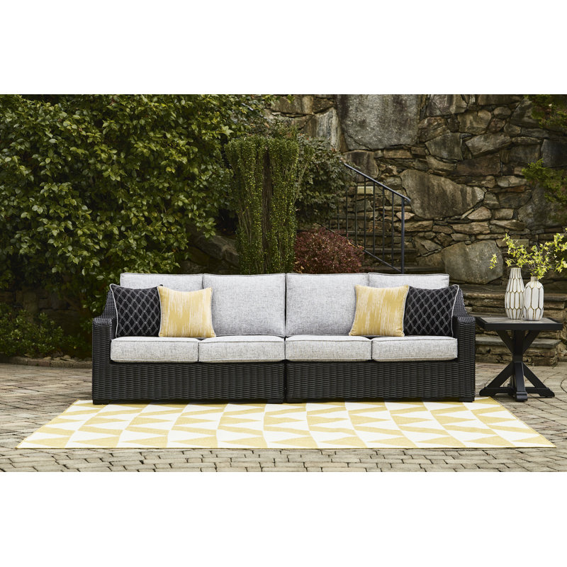 Causeuse avec coussins Daneil, Beige, Brun