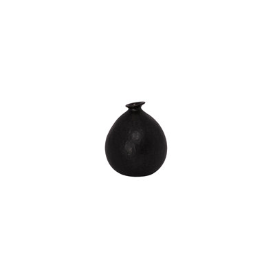 Vase en céramique noir
