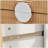 Modern Boho 2-Drawer Nightstand with Geometric Rattan Front & White Frame-2026942587-2041111970
