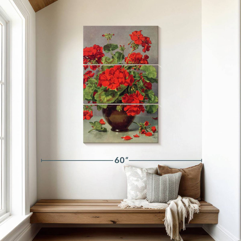 Harnek Geranium In An Earthenware Vase