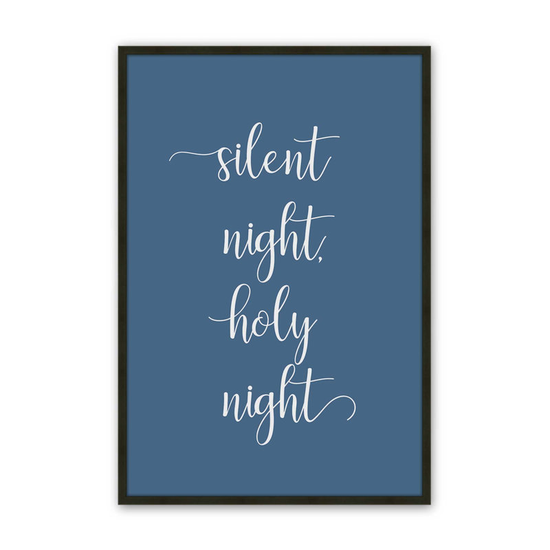Silent Night Art Print, 12" x 16", Satin Black